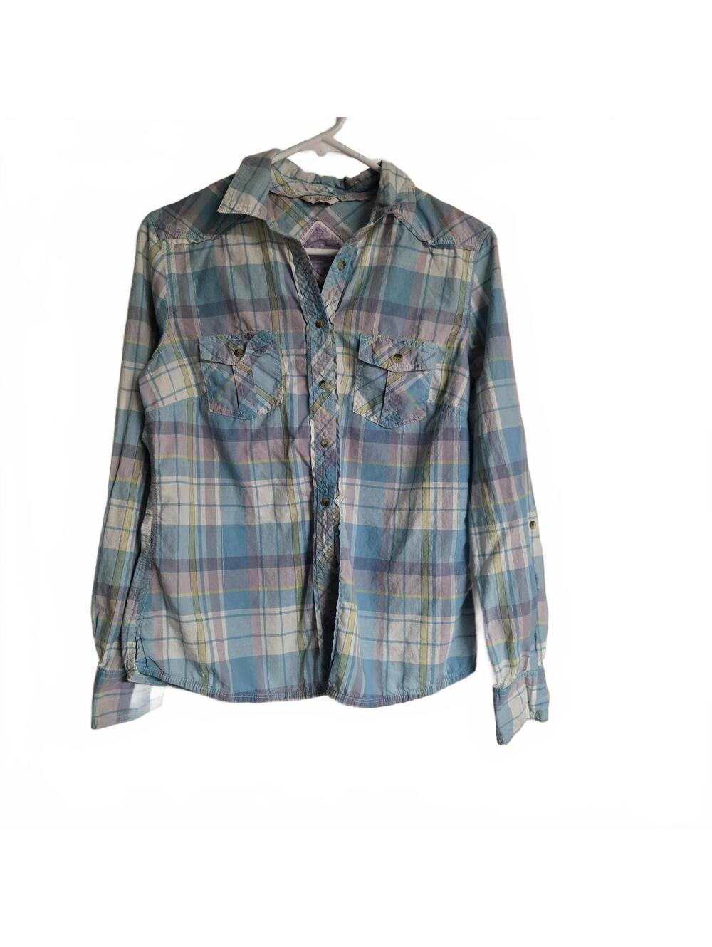 Mark and Spencer Indigo Collection Plaid Shirt medium